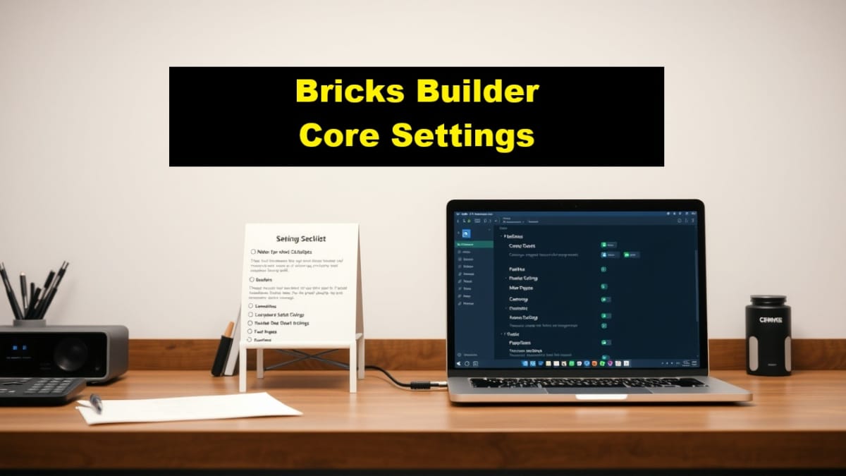bricks builder core settings checklist