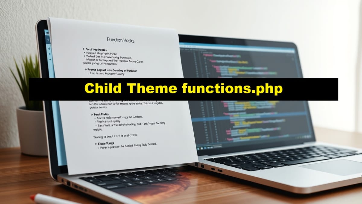 bricks child theme functions.php hooks checklist