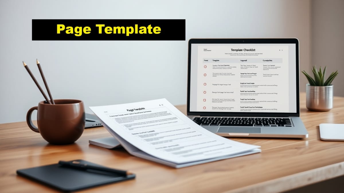 bricks page template definition checklist