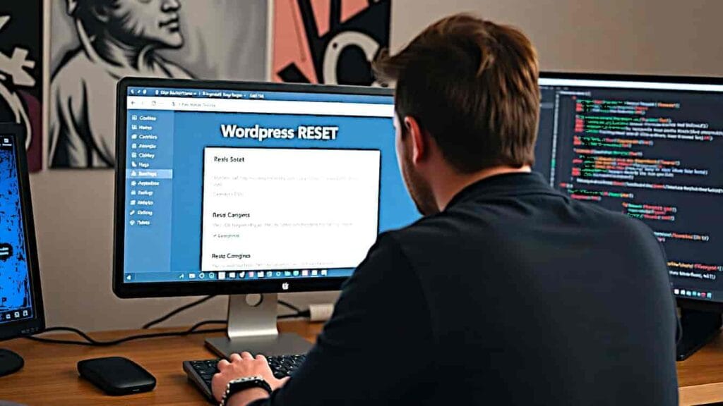 how i reset a wp website