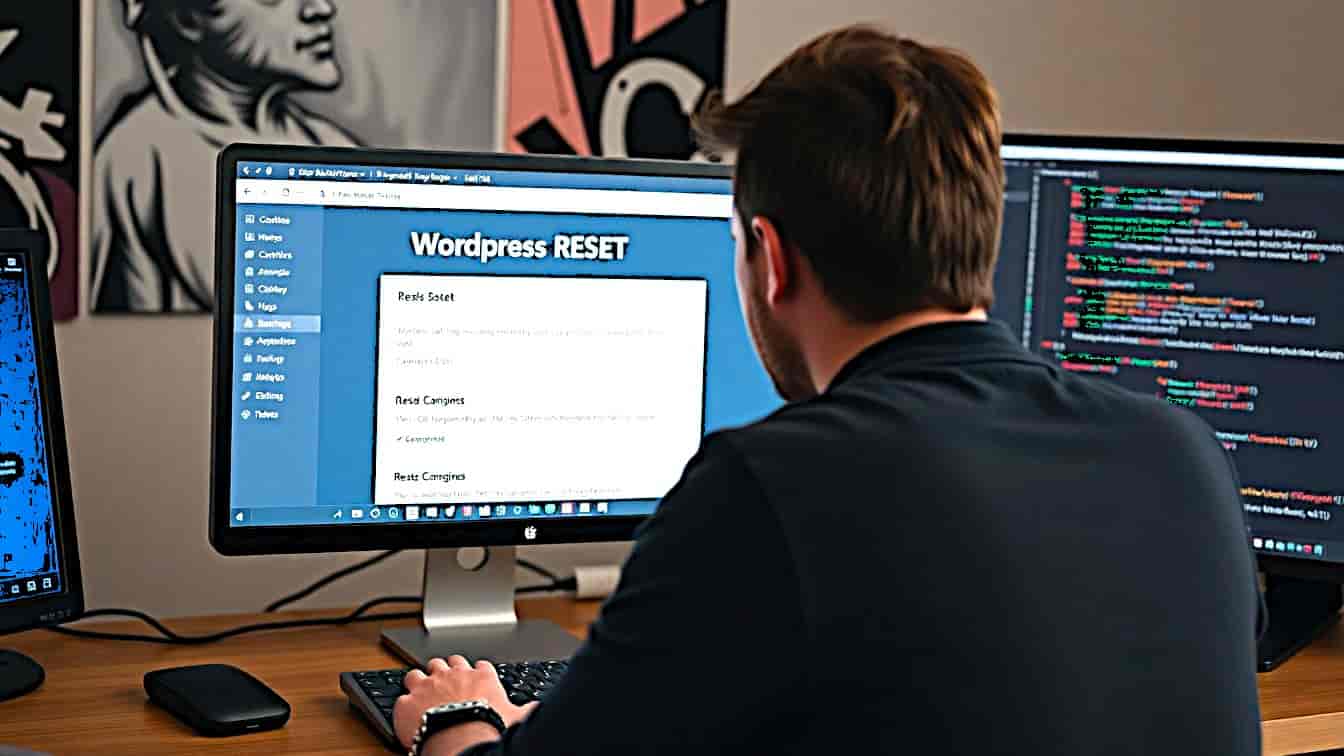 how i reset a wp website