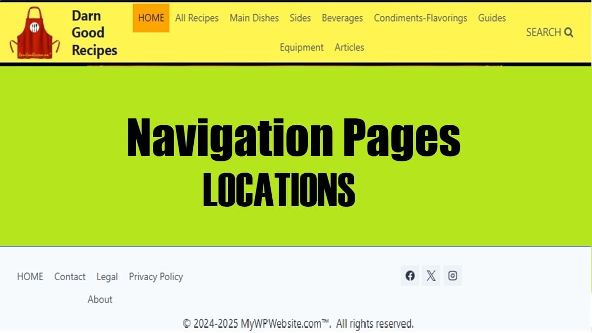 navigation pages