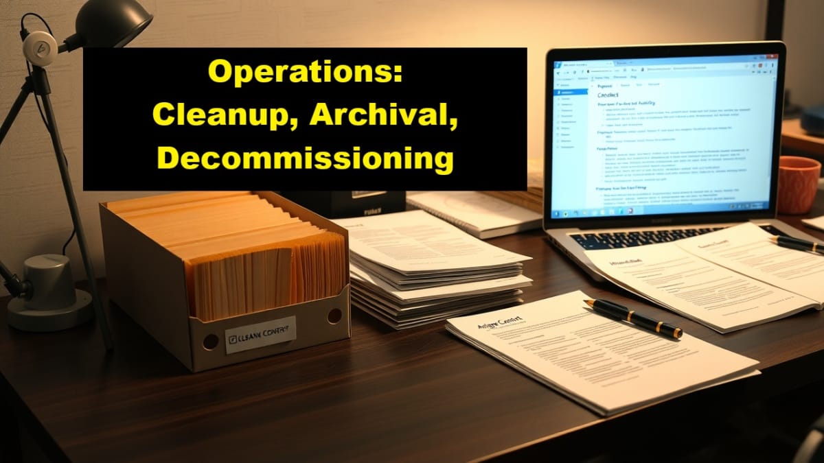 wordpress cleanup decommissioning and archival workflow