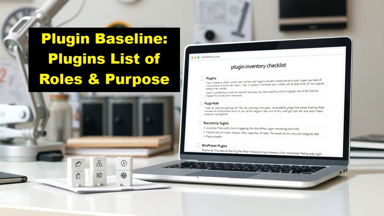 wordpress plugin baseline and purpose mapping