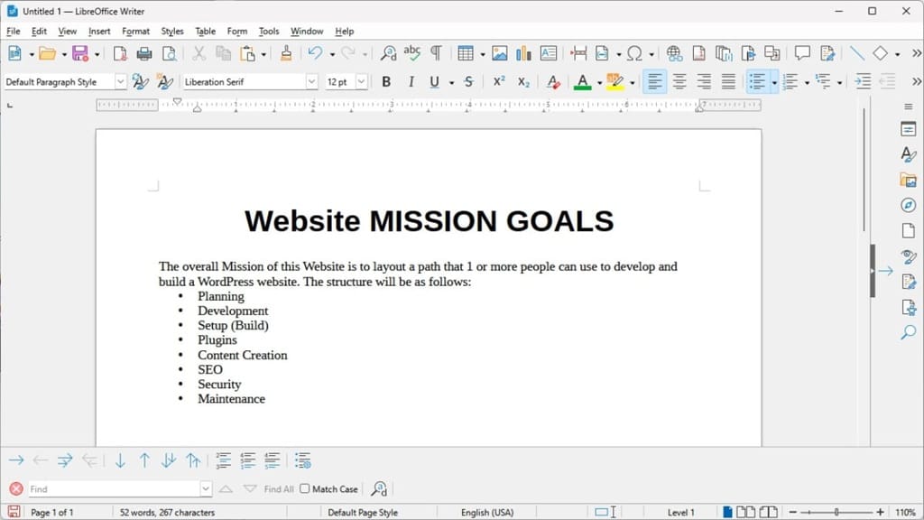 website mission goals
