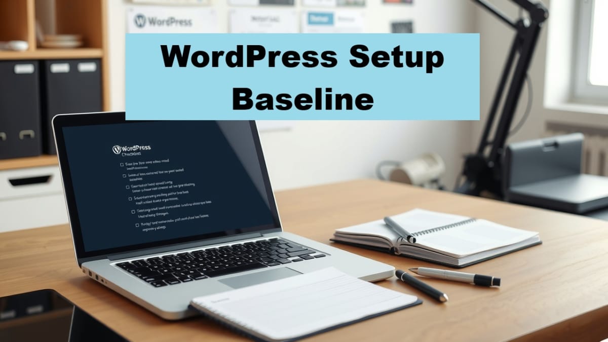 wordpress baseline installation and core settings checklist