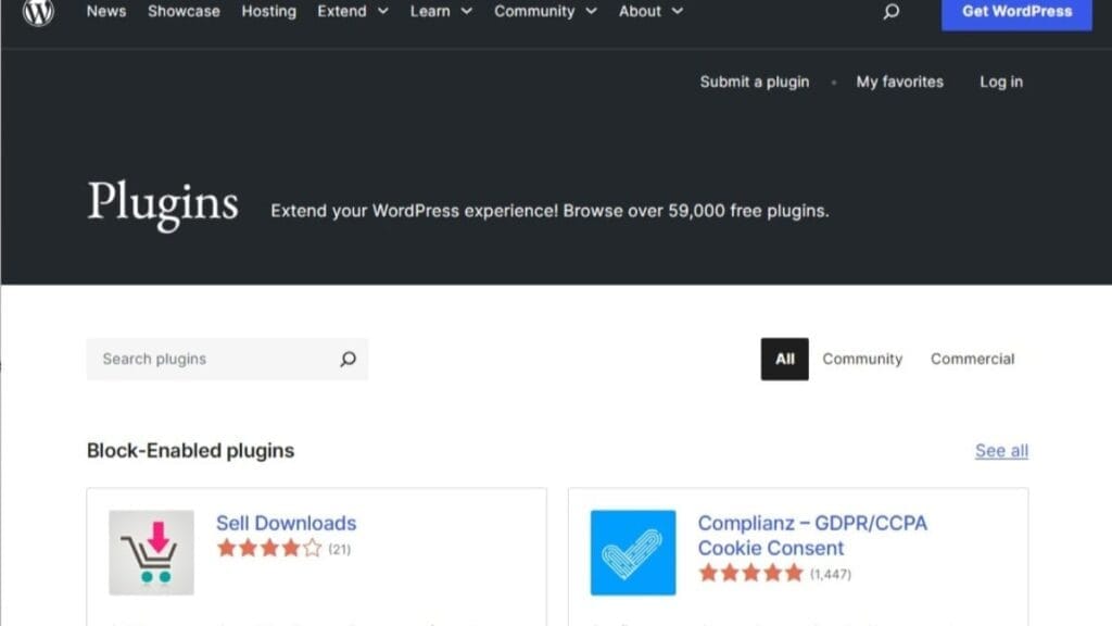 wp plugin search